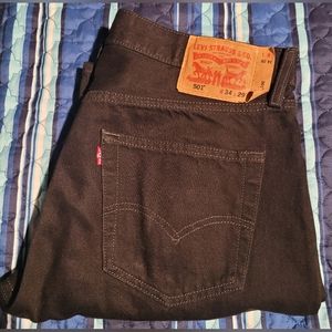 Levi's 34×29 black 501